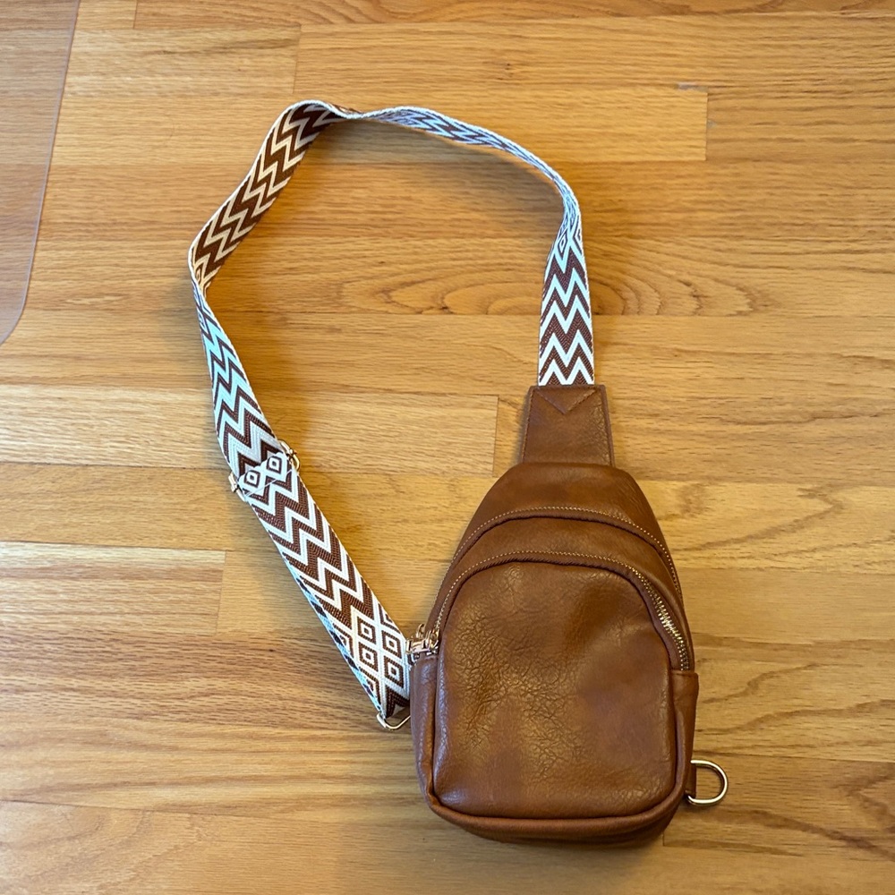 Brown Leather Crossbody Bag